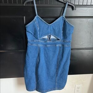 Derek Heart Blue Denim Mini Dress